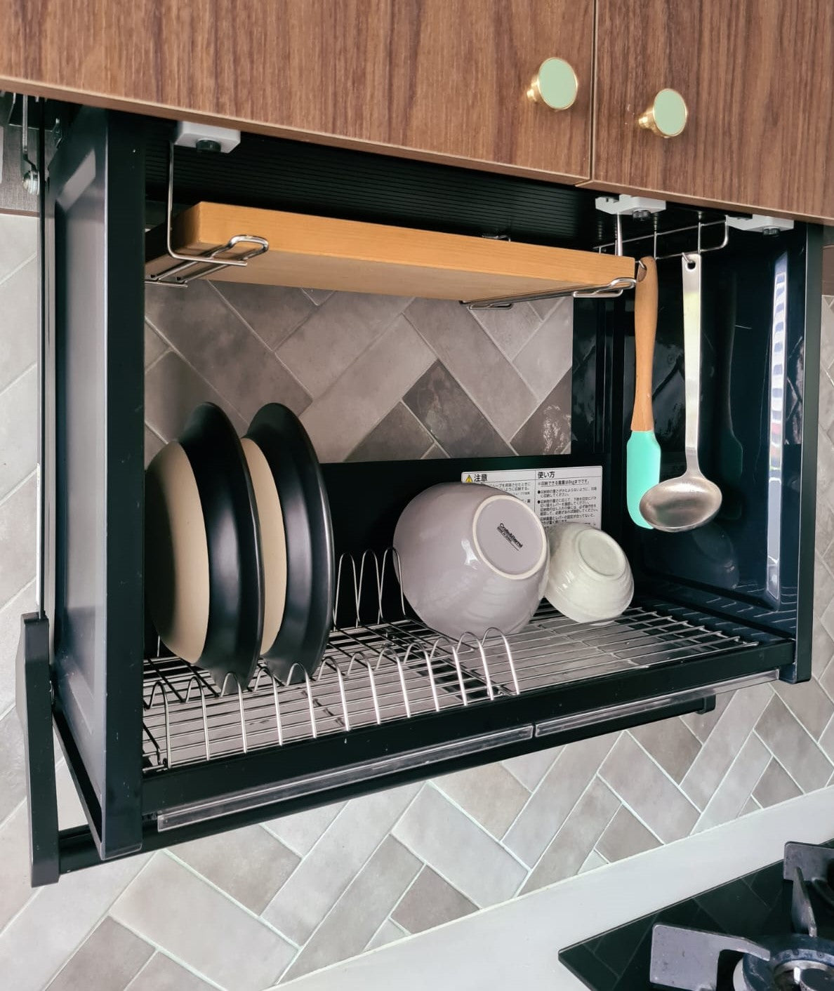 Linear Dish Rack Pull-Down Elevator Dish Rack Linear Down Box | Daydo Japan – Equipoise ...